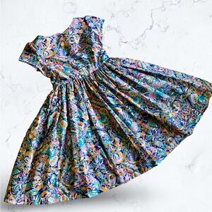 Miss Smarty Pants New Hand Crafted Butterfly Floral Dress Girls Size 8